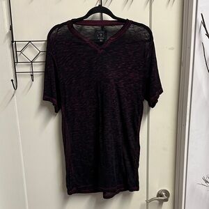 Guess Black and Red Short Sleeve Tee
